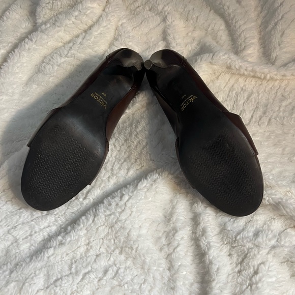 Víctor Alfaro Brown Round Toe Leather Shoes Size 8 - Picture 5 of 9